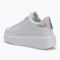 KARL LAGERFELD dámske topánky Anakapri Signia white leather w/silver 3