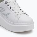 KARL LAGERFELD dámske topánky Anakapri Signia white leather w/silver 7