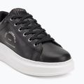 KARL LAGERFELD dámske topánky Kapri Maison black leather w/silver 7