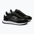 KARL LAGERFELD dámske topánky Kairo Kl Sidetrim black leather/textille 2