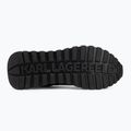 KARL LAGERFELD dámske topánky Kairo Kl Sidetrim black leather/textille 4
