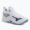 Volejbalové topánky Mizuno Wave Dimension Mid biele/bellwether modré/belairblu