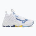 Volejbalové topánky Mizuno Wave Momentum 3 Mid biele/bellwether modré/belair modré 2