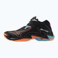 Volejbalová obuv Mizuno Wave Lightning Z8 Mid black/neon flame/peacock blue