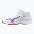 Dámska volejbalová obuv Mizuno Thunder Blade Z Mid white/violet indigo/camelliaros 8