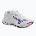Dámske volejbalové topánky Mizuno Wave Lightning Z8 biele/fialové indigo/camelliaros