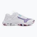 Dámske volejbalové topánky Mizuno Wave Lightning Z8 biele/fialové indigo/camelliaros 2