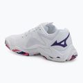 Dámske volejbalové topánky Mizuno Wave Lightning Z8 biele/fialové indigo/camelliaros 3