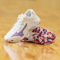 Dámske volejbalové topánky Mizuno Wave Lightning Z8 biele/fialové indigo/camelliaros 13
