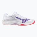 Detská volejbalová obuv Mizuno Lightning Star Z7 white/violet indigo/camellia rose