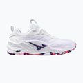 Halové topánky Mizuno Wav Stealth Neo 2 white/violet indigo/camellia rose