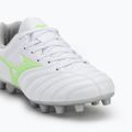 Detské kopačky Mizuno Monarcida Neo III Select Jr Md white/neon green 7