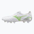 Pánske kopačky Mizuno Morelia Neo IV Pro Mix white/neon green/cool gray 3c 8