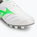 Pánske kopačky Mizuno Morelia II Elite Md white/neon green/galaxy silver 7