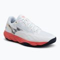 Pánske tenisové topánky Mizuno Wave Enforce Court AC white/baritone blue/calypso coral
