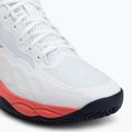 Pánske tenisové topánky Mizuno Wave Enforce Court AC white/baritone blue/calypso coral 7