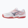 Detské tenisové topánky Mizuno Break Shot 5 Jr CC white/blue granite/calypso coral 8