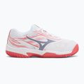 Detské tenisové topánky Mizuno Break Shot 5 Jr CC white/blue granite/calypso coral 2