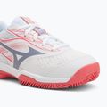 Detské tenisové topánky Mizuno Break Shot 5 Jr CC white/blue granite/calypso coral 7