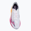 Bežecké topánky Mizuno Wave Rebellion Pro 3 white/pink tetra/tang orange 5