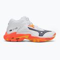 Volejbalové topánky Mizuno Wave Lightning Z8 Mid white/fiery coral 2/citrus 2