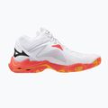 Volejbalové topánky Mizuno Wave Lightning Z8 Mid white/fiery coral 2/citrus 2