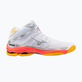 Volejbalové topánky Mizuno Wave Voltage 2 Mid white/fiery coral 2/citrus 2