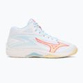 Dámske volejbalové topánky Mizuno Thunder Blade Z Mid white/calypso coral/pale banana 2