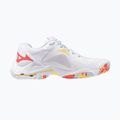 Dámske volejbalové topánky Mizuno Wave Lightning Z8 white/calypso coral/pale banana 2