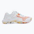 Dámske volejbalové topánky Mizuno Wave Lightning Z8 white/calypso coral/pale banana 2