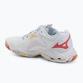 Dámske volejbalové topánky Mizuno Wave Lightning Z8 white/calypso coral/pale banana 3