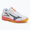 Detské volejbalové topánky Mizuno Lightning Star Z7 white/fiery coral 2/citrus