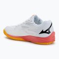 Detské volejbalové topánky Mizuno Lightning Star Z7 white/fiery coral 2/citrus 3
