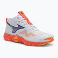 Volejbalové topánky Mizuno Wave Momentum Elite Mid white/fiery coral 2/citrus