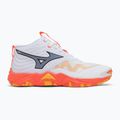 Volejbalové topánky Mizuno Wave Momentum Elite Mid white/fiery coral 2/citrus 2