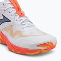Volejbalové topánky Mizuno Wave Momentum Elite Mid white/fiery coral 2/citrus 7