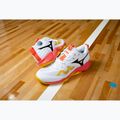 Volejbalové topánky Mizuno Wave Momentum Pro white/fiery coral 2/citrus 7