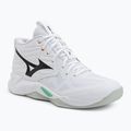 Volejbalové topánky Mizuno Wave Momentum Pro Mid white/black/frozen emerald