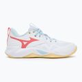Dámske volejbalové topánky Mizuno Wave Momentum Pro white/calypso coral/pale banana 2