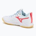 Dámske volejbalové topánky Mizuno Wave Momentum Pro white/calypso coral/pale banana 3