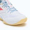 Dámske volejbalové topánky Mizuno Wave Momentum Pro white/calypso coral/pale banana 7