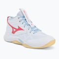 Dámske volejbalové topánky Mizuno Wave Momentum Pro Mid white/calypso coral/pale banana
