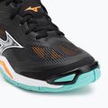 Hádzanárske topánky Mizuno Wave Stealth 6 black/tangelo/ice green 7