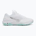 Dámske hádzanárske topánky Mizuno Wave Stealth 6 white/blue tint 2