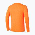 Pánske bežecké tričko longsleeve Mizuno Core Impulse Half Zip Tee tangelo 2