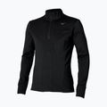 Pánske bežecké tričko longsleeve Mizuno Active Warm Half Zip black
