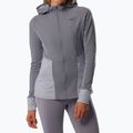 Dámska bežecká bunda Mizuno Active Warm Hybrid Full Zip Hooded quicksilver