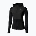 Dámska bežecká bunda Mizuno Active Warm Hybrid Full Zip Hooded black