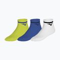Ponožky Mizuno Training Mid With Line 3 pairs lightning yellow/ultramarine