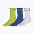Ponožky Mizuno Training With Line 3 pairs lightning yellow/dazzling blue
